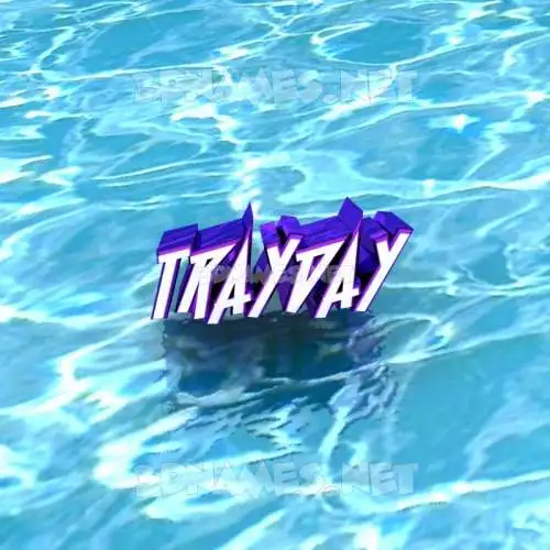 trayday in Water style - 3D name wallpaper trayday in Water style - 3D name wallpaper