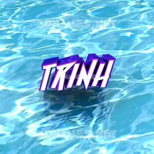 trinh in Water style - 3D name wallpaper