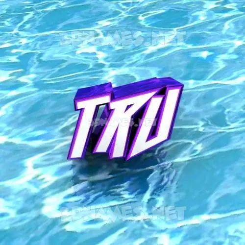 tru in Water style - 3D name wallpaper tru in Water style - 3D name wallpaper