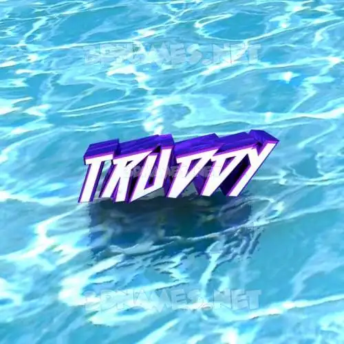 truddy in Water style - 3D name wallpaper truddy in Water style - 3D name wallpaper