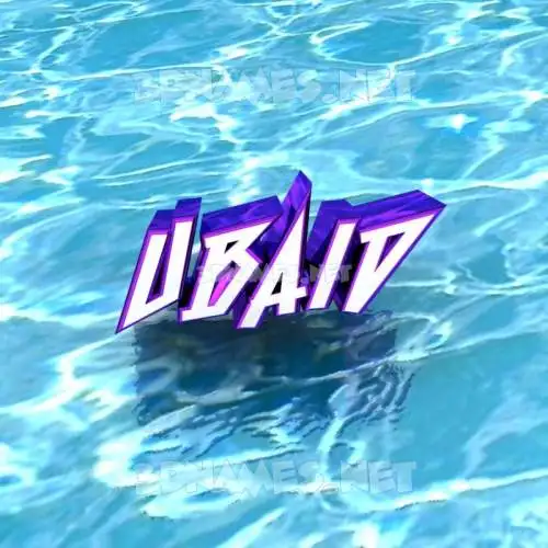 ubaid in Water style - 3D name wallpaper ubaid in Water style - 3D name wallpaper