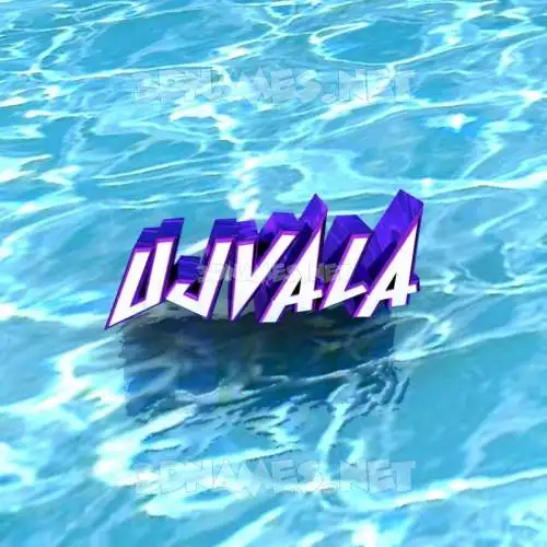 ujvala in Water style - 3D name wallpaper ujvala in Water style - 3D name wallpaper