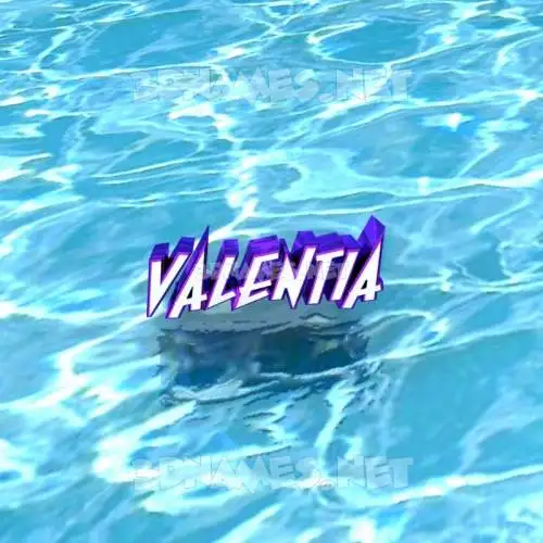 valentia in Water style - 3D name wallpaper valentia in Water style - 3D name wallpaper