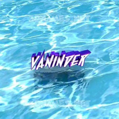 vaninder in Water style - 3D name wallpaper vaninder in Water style - 3D name wallpaper