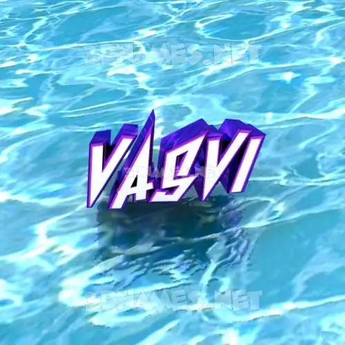 vasvi in Water style - 3D name wallpaper vasvi in Water style - 3D name wallpaper