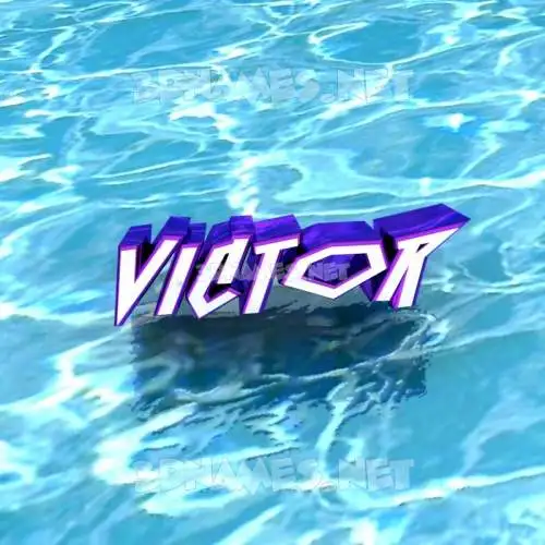 victor in Water style - 3D name wallpaper victor in Water style - 3D name wallpaper
