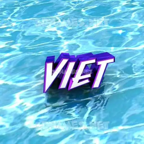 viet in Water style - 3D name wallpaper viet in Water style - 3D name wallpaper