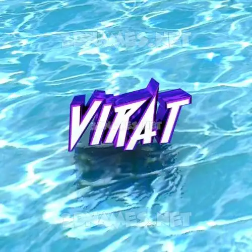 virat in Water style - 3D name wallpaper virat in Water style - 3D name wallpaper