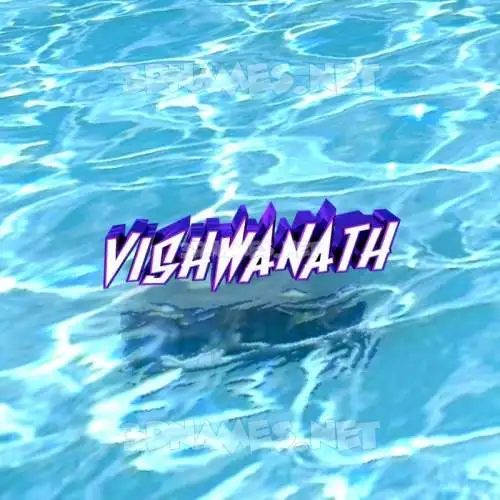 vishwanath in Water style - 3D name wallpaper
