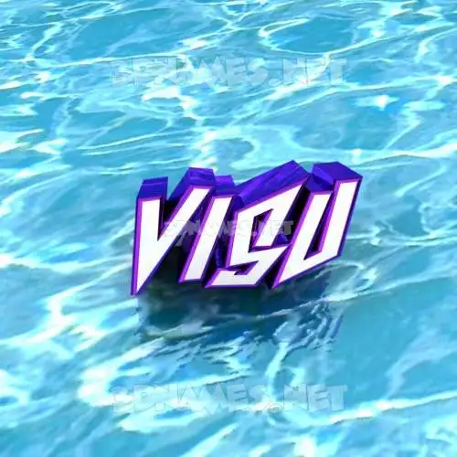 visu in Water style - 3D name wallpaper visu in Water style - 3D name wallpaper