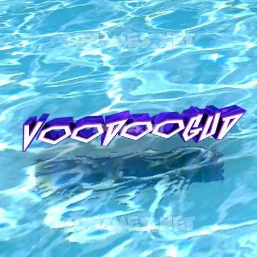voodoogud in Water style - 3D name wallpaper
