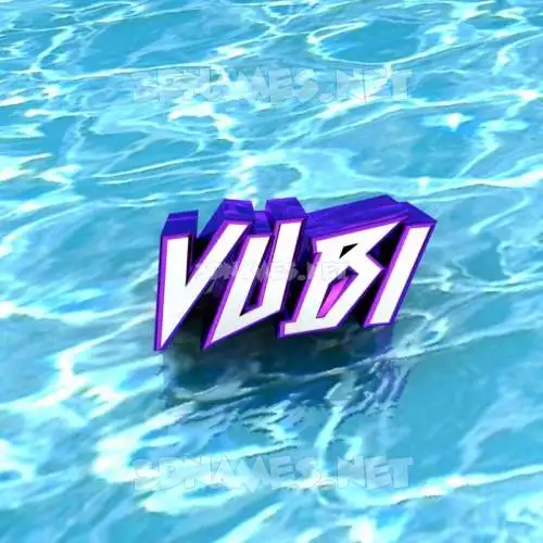 vubi in Water style - 3D name wallpaper vubi in Water style - 3D name wallpaper