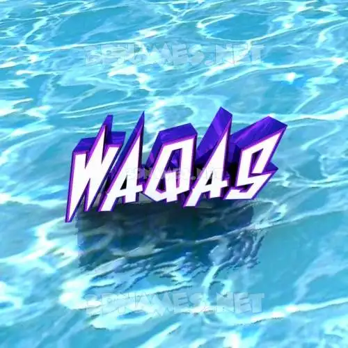 waqas in Water style - 3D name wallpaper waqas in Water style - 3D name wallpaper