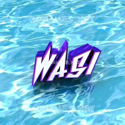 wasi in Water style - 3D name wallpaper wasi in Water style - 3D name wallpaper