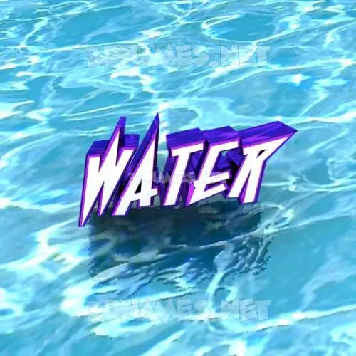 water in Water style - 3D name wallpaper