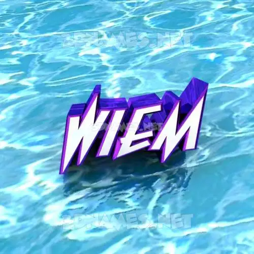 wiem in Water style - 3D name wallpaper wiem in Water style - 3D name wallpaper