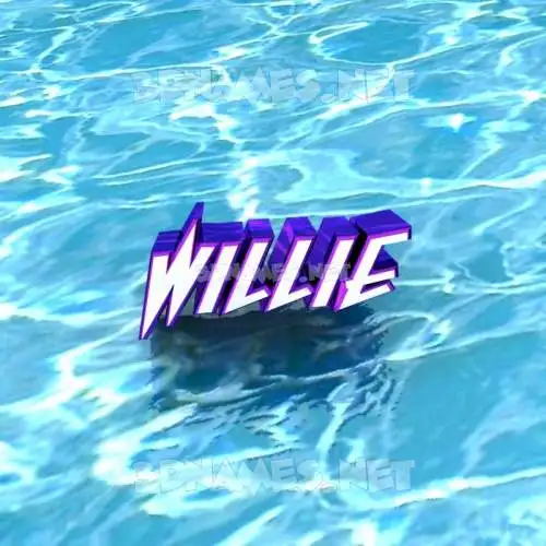 willie in Water style - 3D name wallpaper willie in Water style - 3D name wallpaper
