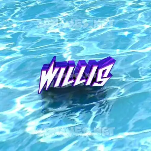 willis in Water style - 3D name wallpaper willis in Water style - 3D name wallpaper