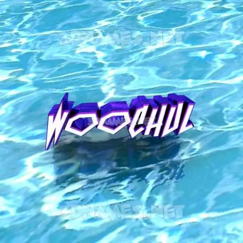 woochul in Water style - 3D name wallpaper