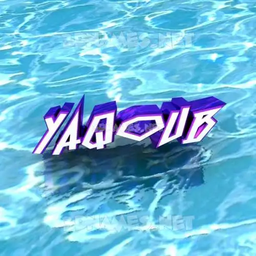 yaqoub in Water style - 3D name wallpaper yaqoub in Water style - 3D name wallpaper
