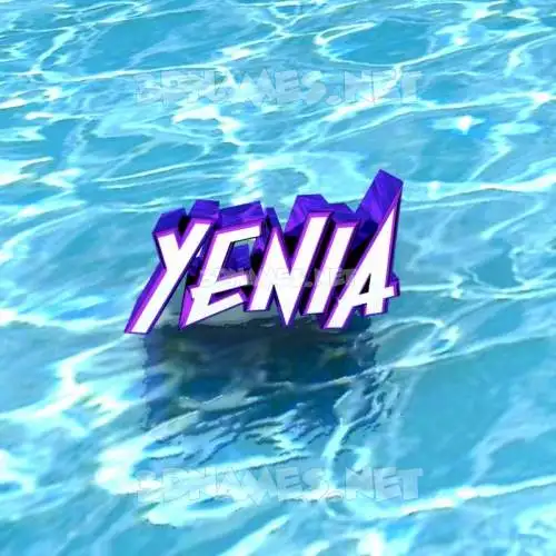 yenia in Water style - 3D name wallpaper yenia in Water style - 3D name wallpaper