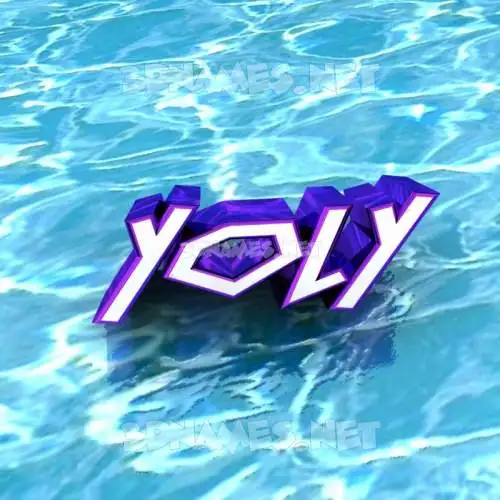yoly in Water style - 3D name wallpaper yoly in Water style - 3D name wallpaper