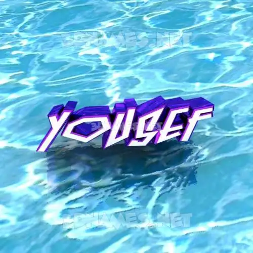 yousef in Water style - 3D name wallpaper yousef in Water style - 3D name wallpaper