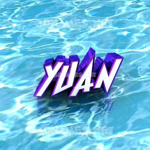 yuan in Water style - 3D name wallpaper yuan in Water style - 3D name wallpaper