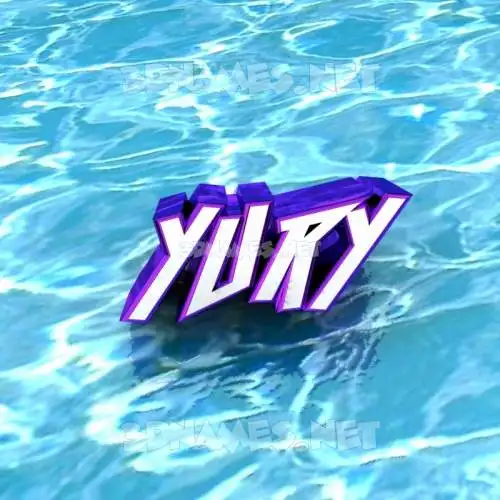 yury in Water style - 3D name wallpaper yury in Water style - 3D name wallpaper