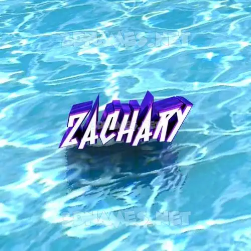 zachary in Water style - 3D name wallpaper zachary in Water style - 3D name wallpaper