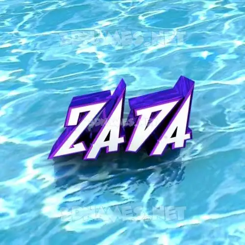 zada in Water style - 3D name wallpaper