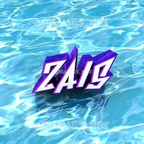 zais in Water style - 3D name wallpaper zais in Water style - 3D name wallpaper