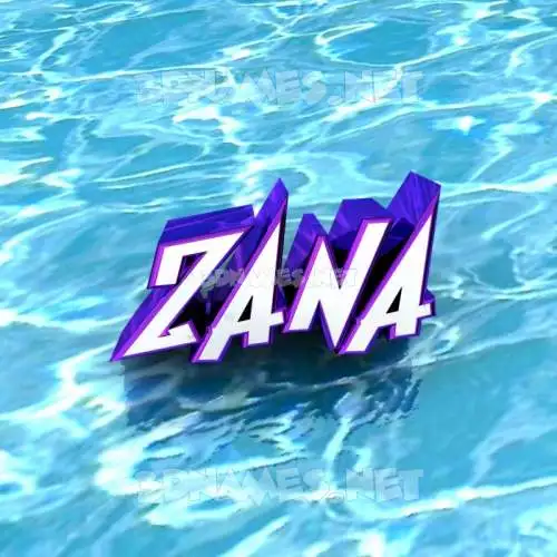 zana in Water style - 3D name wallpaper zana in Water style - 3D name wallpaper