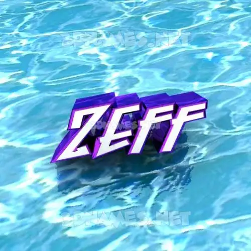 zeff in Water style - 3D name wallpaper zeff in Water style - 3D name wallpaper