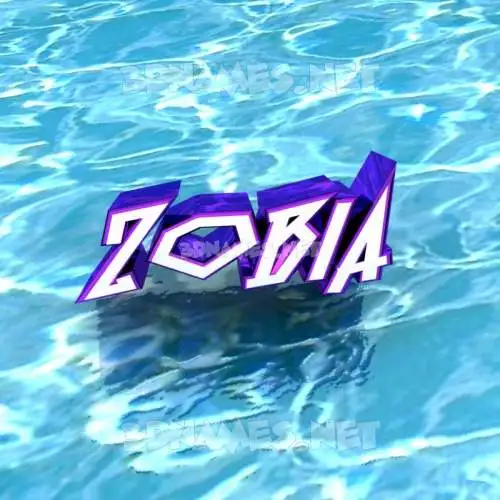 zobia in Water style - 3D name wallpaper zobia in Water style - 3D name wallpaper