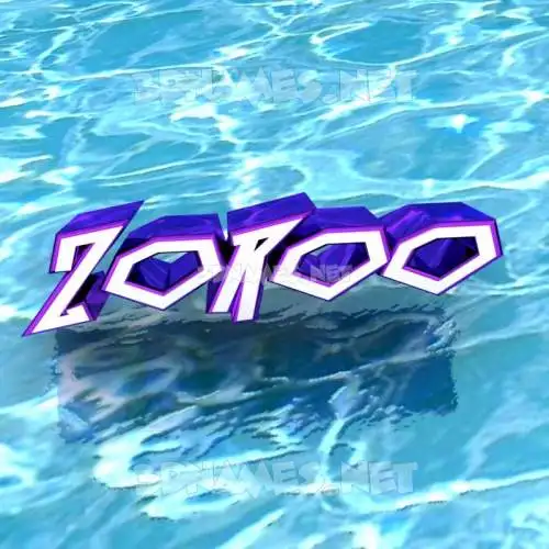 zoroo in Water style - 3D name wallpaper zoroo in Water style - 3D name wallpaper