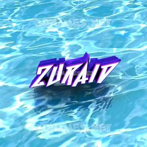 zuraid in Water style - 3D name wallpaper zuraid in Water style - 3D name wallpaper