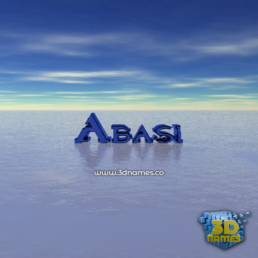 abasi in Horizon style - 3D name wallpaper