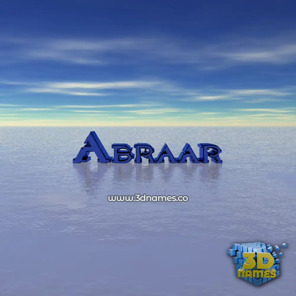 abraar in Horizon style - 3D name wallpaper abraar in Horizon style - 3D name wallpaper