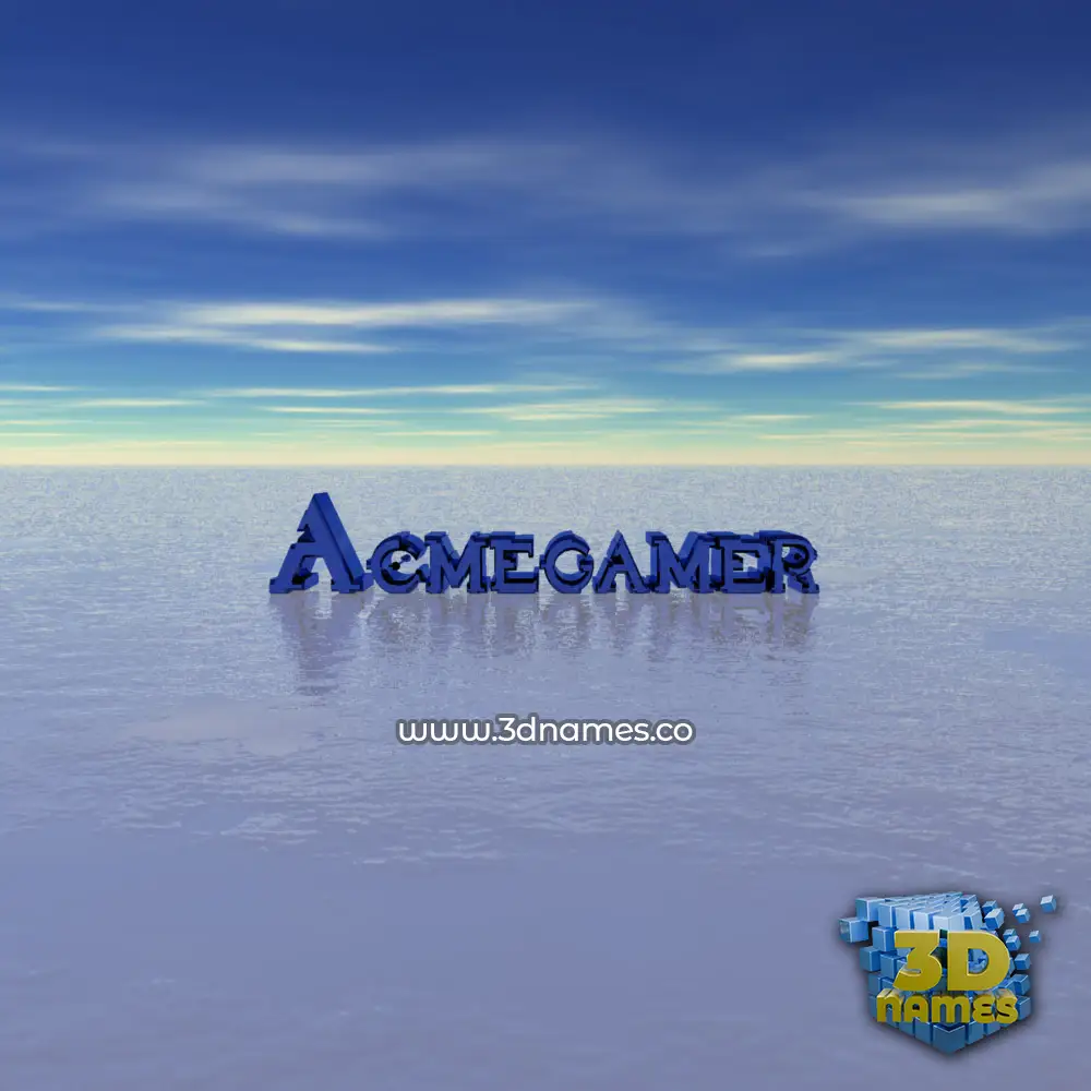 acmegamer in Horizon style - 3D name wallpaper