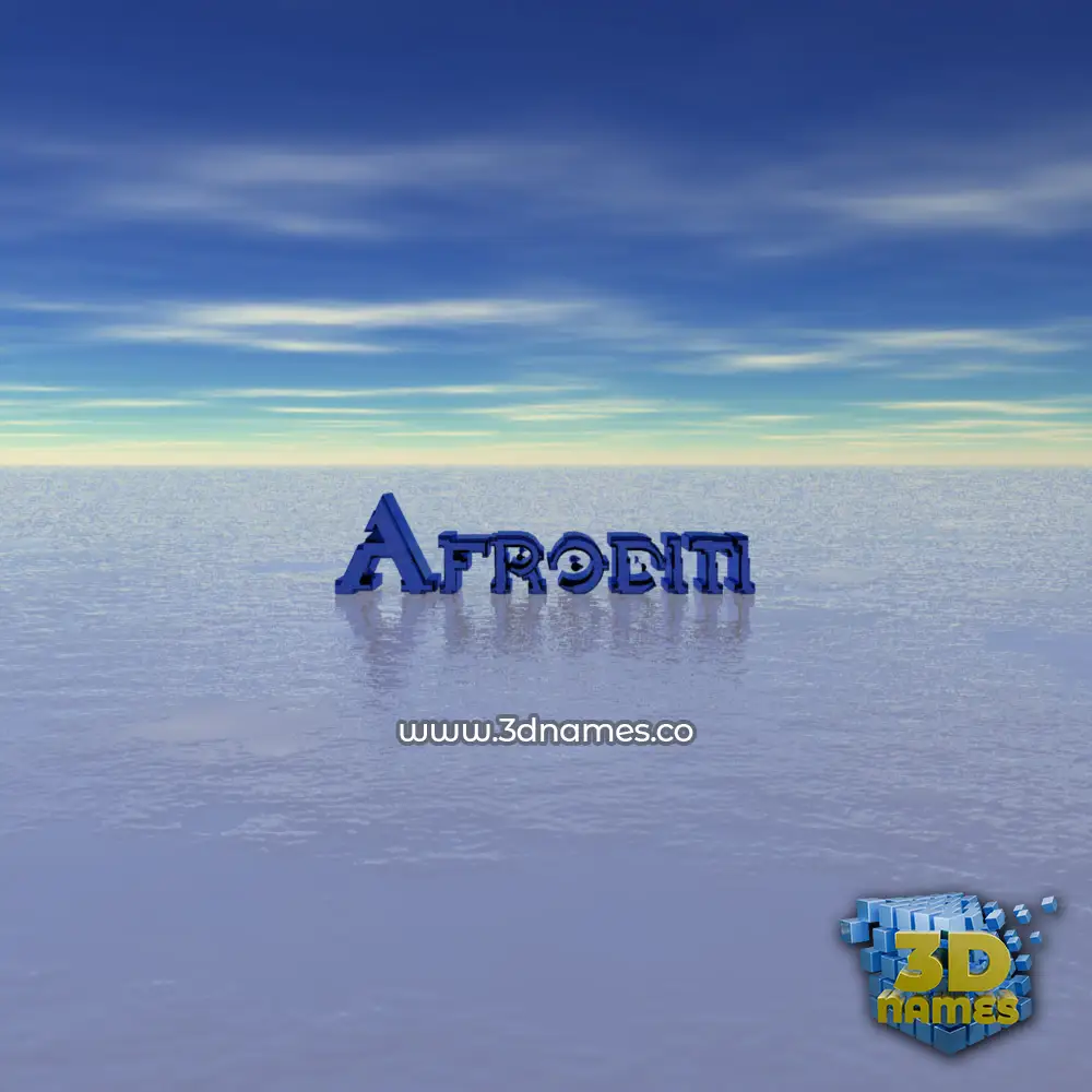 afroditi in Horizon style - 3D name wallpaper