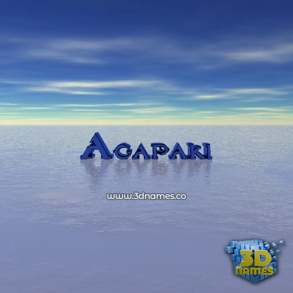 agapaki in Horizon style - 3D name wallpaper agapaki in Horizon style - 3D name wallpaper