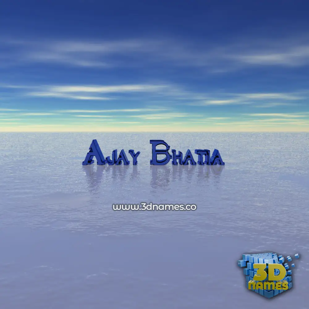 ajay bhatia in Horizon style - 3D name wallpaper ajay bhatia in Horizon style - 3D name wallpaper