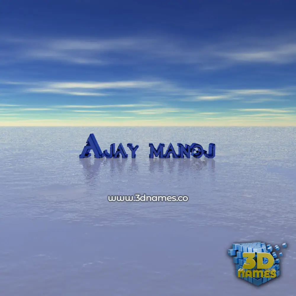 ajay manoj in Horizon style - 3D name wallpaper ajay manoj in Horizon style - 3D name wallpaper