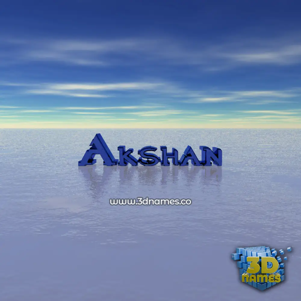 akshan in Horizon style - 3D name wallpaper akshan in Horizon style - 3D name wallpaper