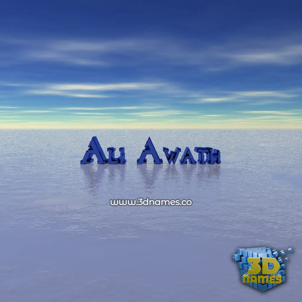 ali awath in Horizon style - 3D name wallpaper ali awath in Horizon style - 3D name wallpaper