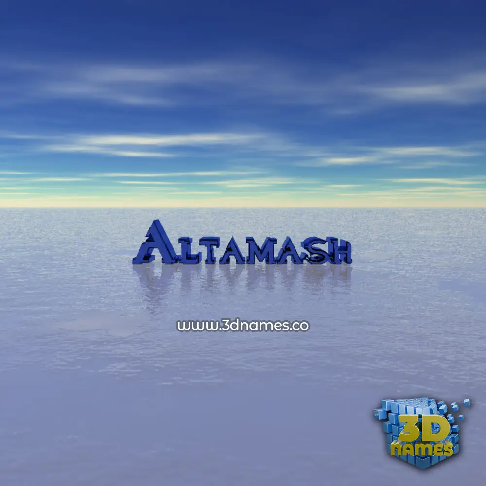 altamash in Horizon style - 3D name wallpaper