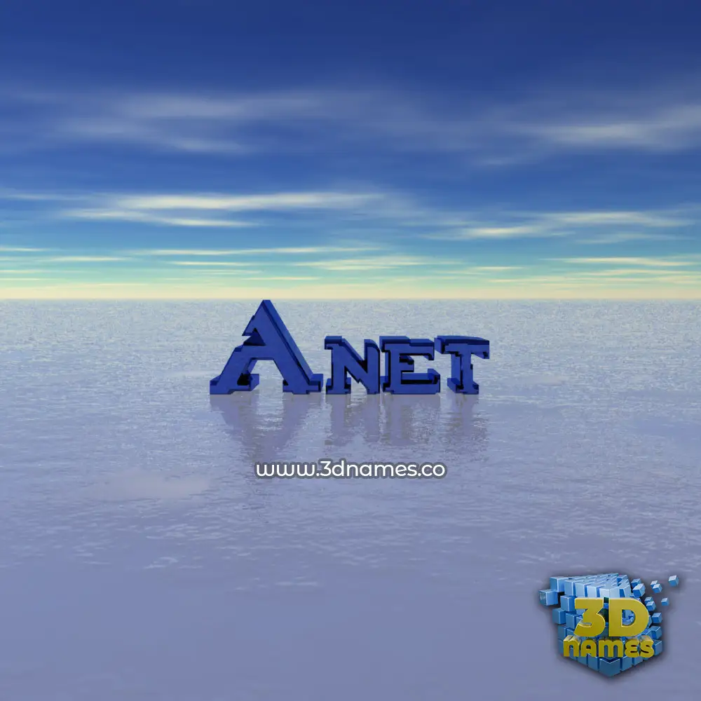 anet in Horizon style - 3D name wallpaper anet in Horizon style - 3D name wallpaper