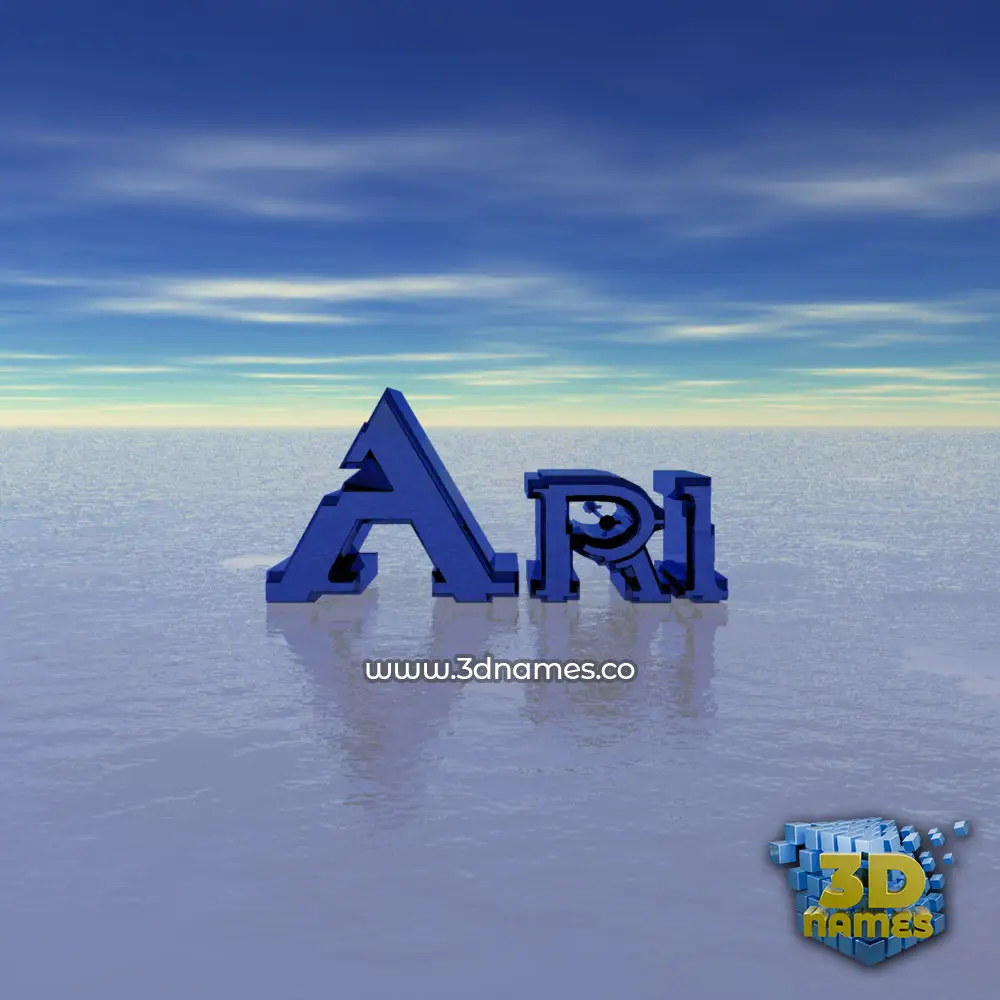ari in Horizon style - 3D name wallpaper