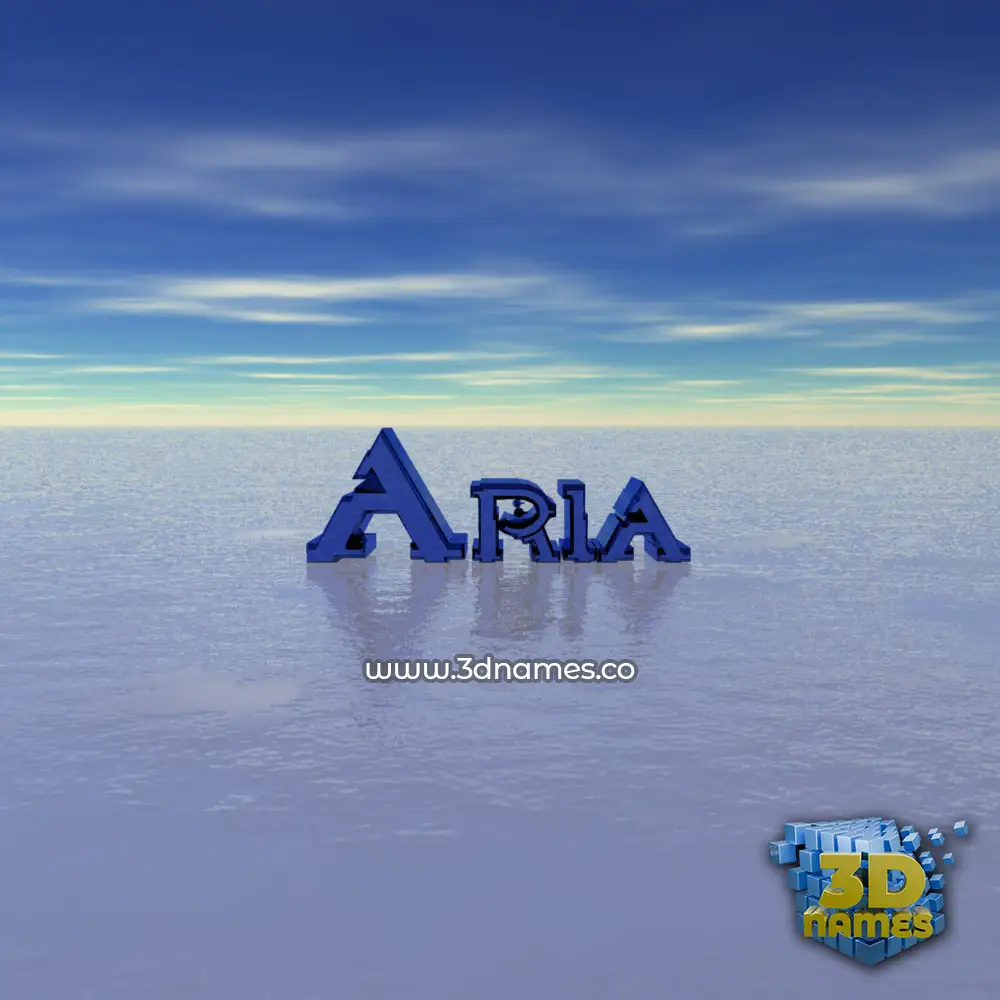 aria in Horizon style - 3D name wallpaper aria in Horizon style - 3D name wallpaper